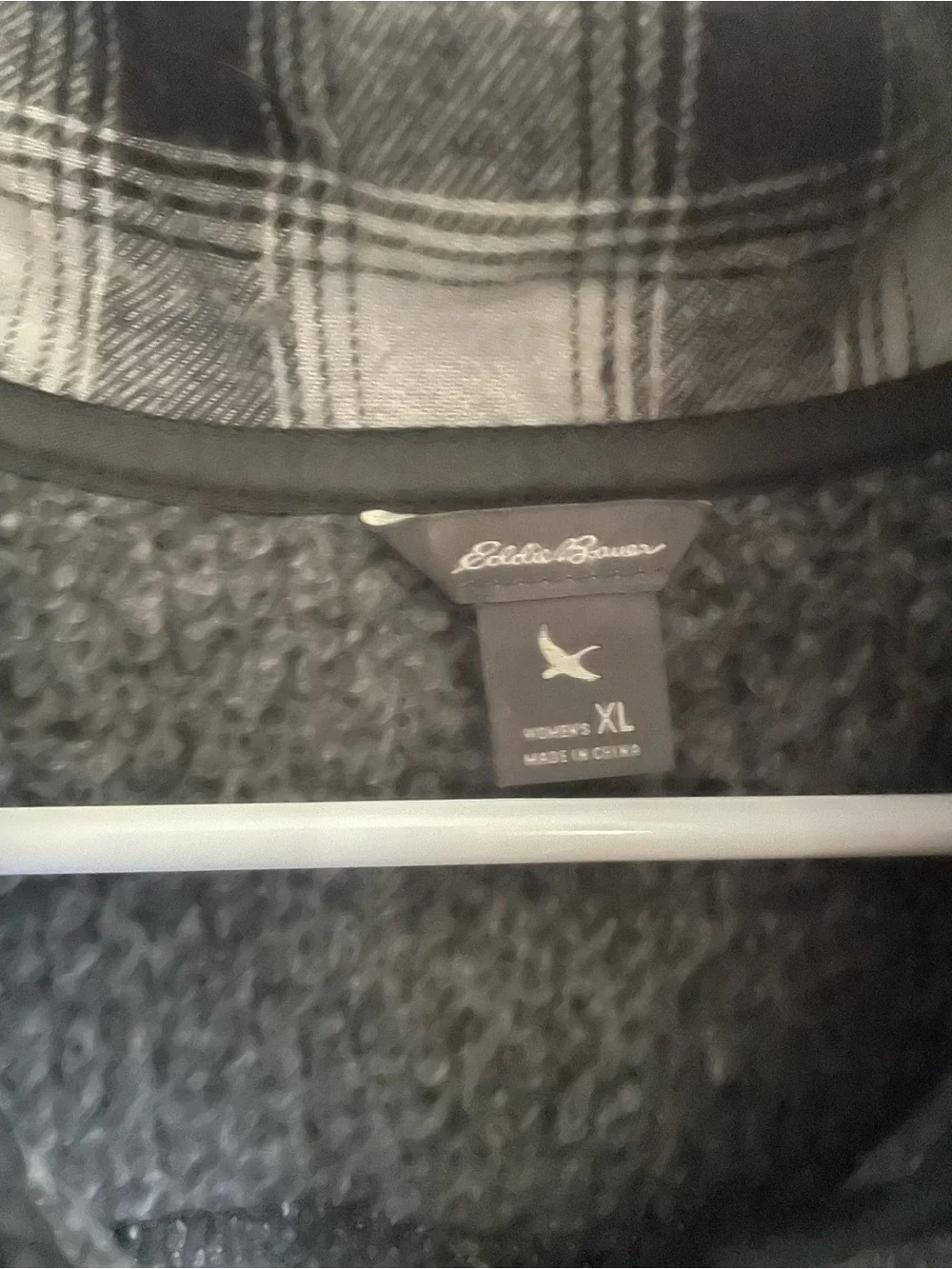 Eddie Bauer Women’s‎ XL Gray Sweater Fleece Jacket